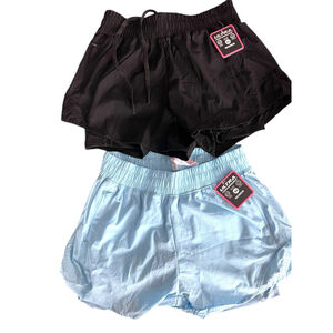 2-Pack Women’s Ultra Performance Athletic Running Shorts XS Black Blue Pockets